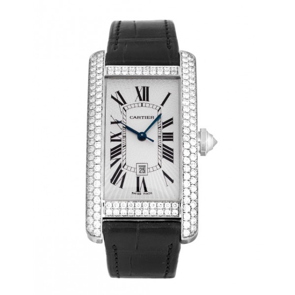 UK White Gold set with Diamonds Cartier Tank Americaine WB710002-23 MM