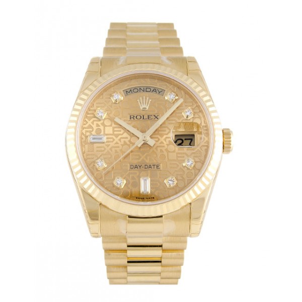 UK Yellow Gold Rolex Day-Date 118238-36 MM