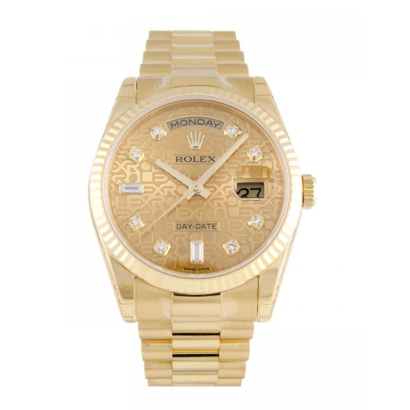 UK Yellow Gold Rolex Day-Date 118238-36 MM