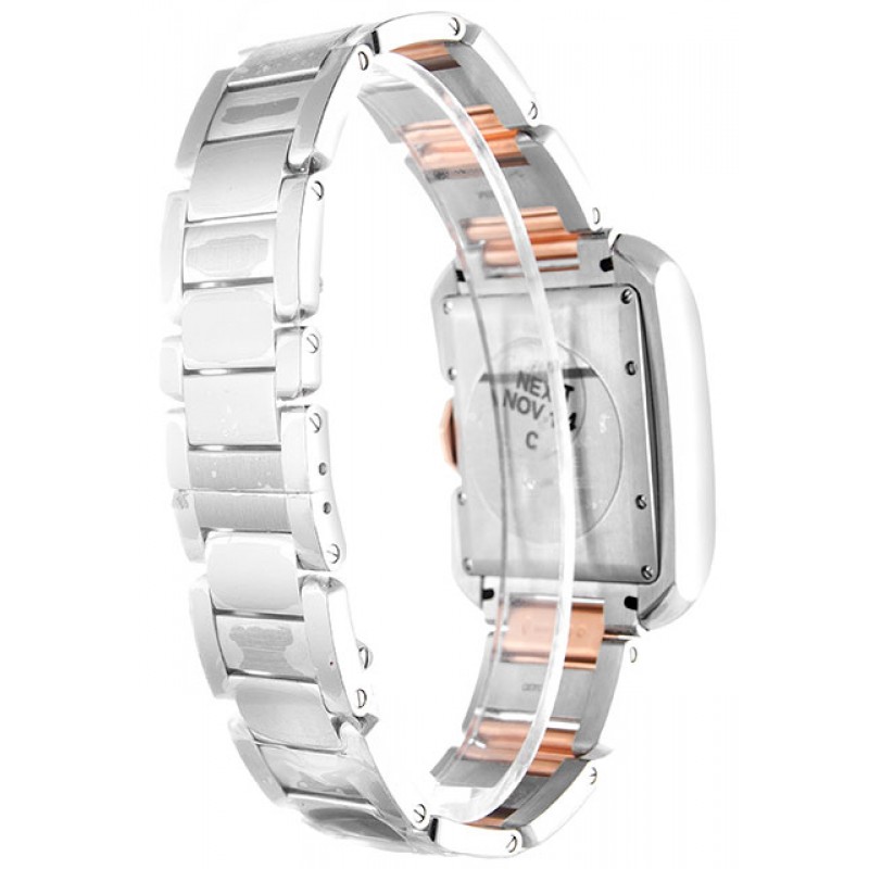 UK Steel & Rose Gold Cartier Tank Anglaise WT100025 -30 MM