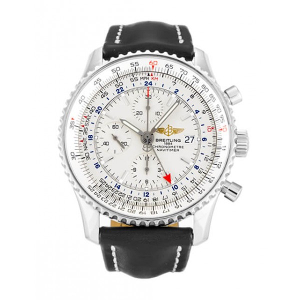 UK Steel Breitling Navitimer World A24322-46 MM