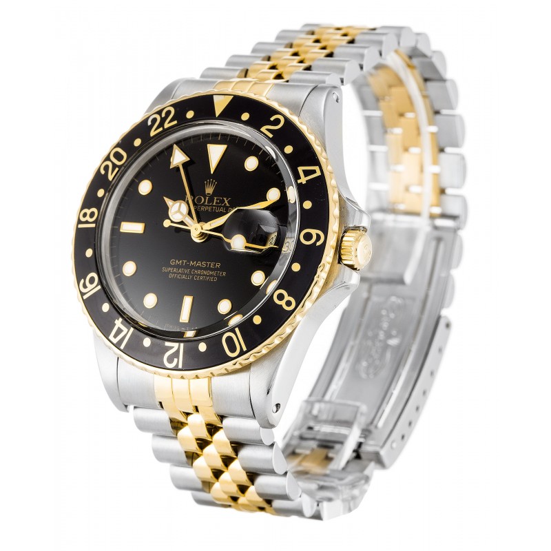 UK Yellow Gold Rolex GMT Master 16753-38 MM