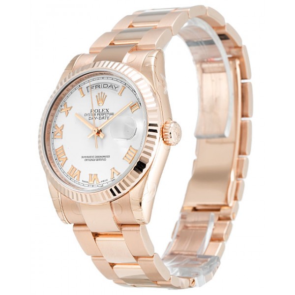 UK Rose Gold Rolex Day-Date 118235 F-36 MM