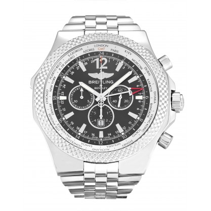 UK Steel Breitling Bentley GMT A47362-49 MM