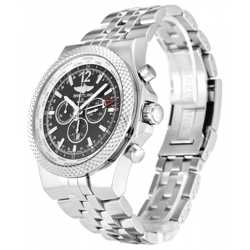 UK Steel Breitling Bentley GMT A47362-49 MM