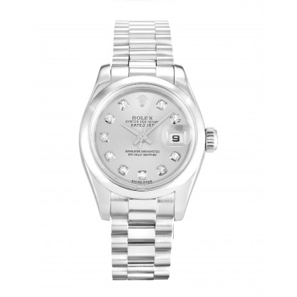 UK Platinum Rolex Datejust Lady 179166-26 MM