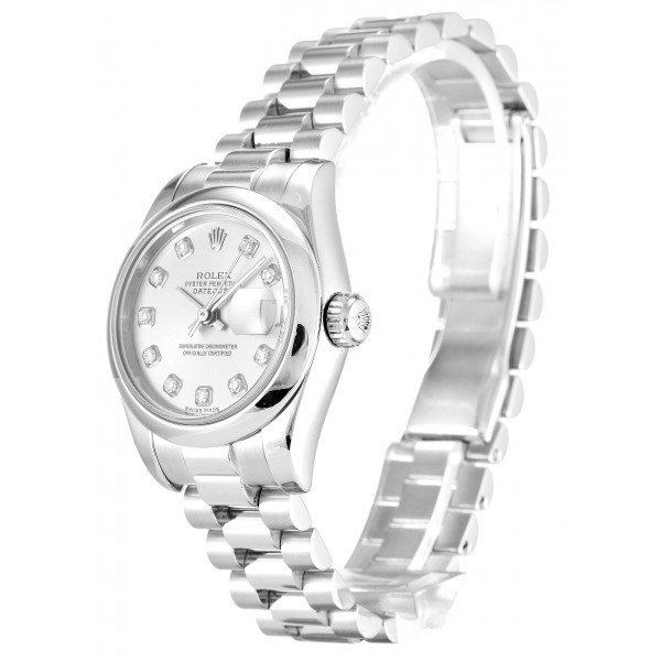 UK Platinum Rolex Datejust Lady 179166-26 MM