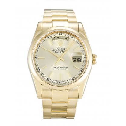 UK Yellow Gold Best Rolex Day-Date 118208-36 MM