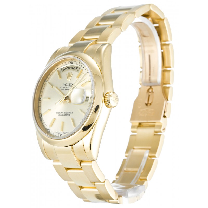 UK Yellow Gold Best Rolex Day-Date 118208-36 MM