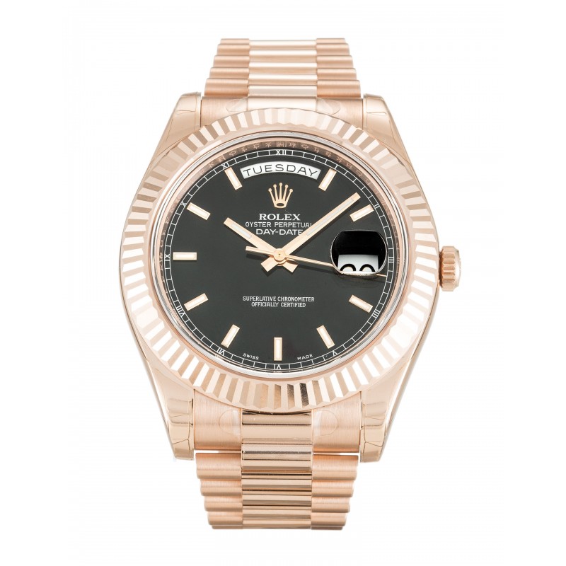 UK Rose Gold Rolex Day-Date II 218235-41 MM