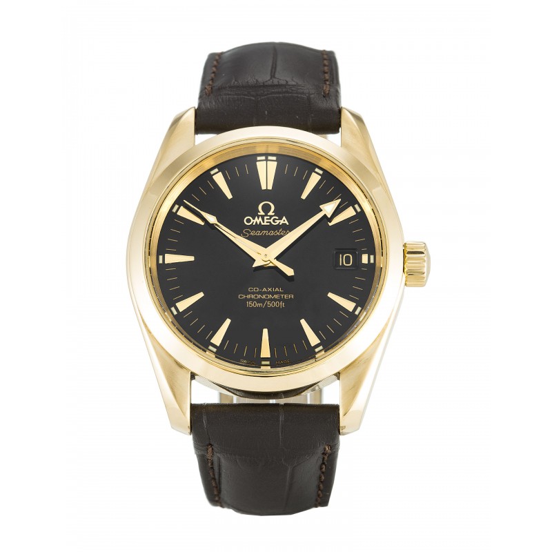 UK Yellow Gold Omega Aqua Terra 150m Mid-Size 2604.50.37-35 MM