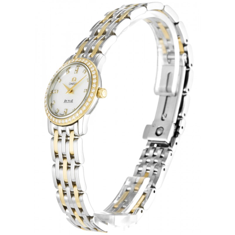  UK Yellow Gold set with DiamondsOmega De Ville Prestige Ladies 4375.75.00-22 MM