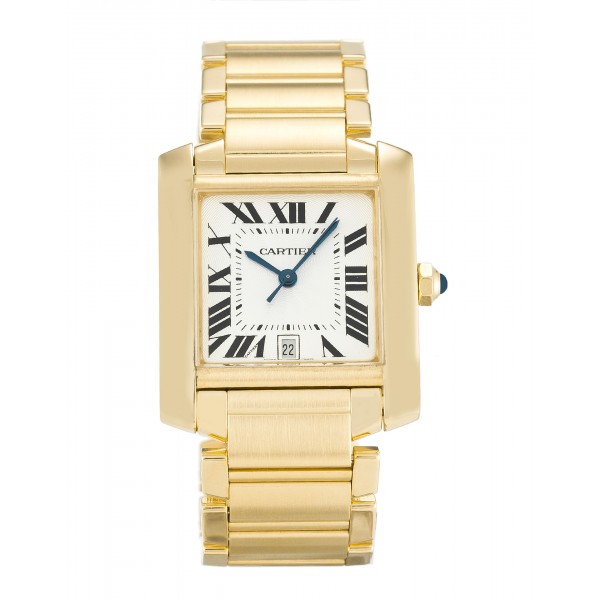 UK Yellow Gold Cartier Tank Francaise W50001R2-28 MM