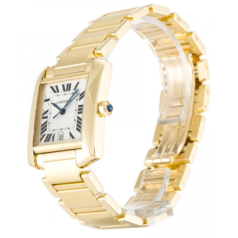 UK Yellow Gold Cartier Tank Francaise W50001R2-28 MM