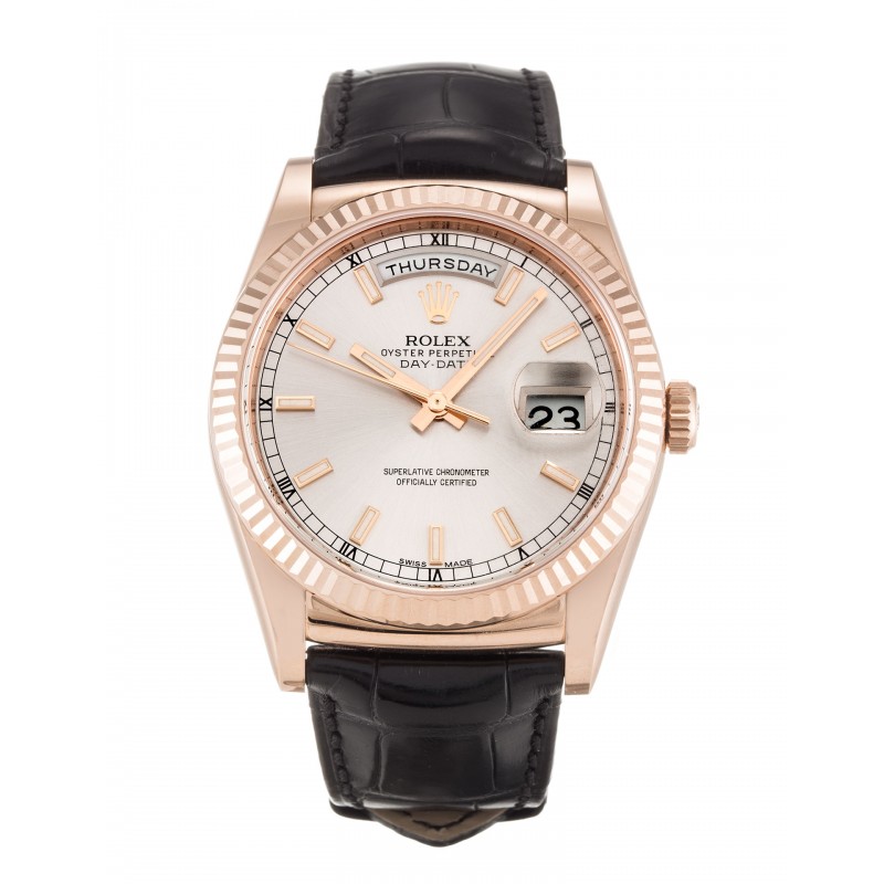 UK Rose Gold Rolex Day-Date 118135-36 MM