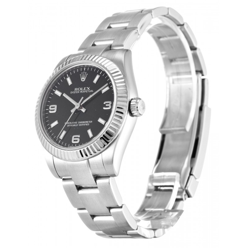 UK White Gold Rolex Lady Oyster Perpetual 177234-31 MM