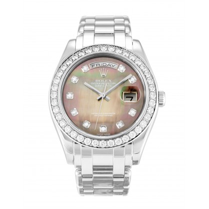 UK Platinum set with Diamonds Rolex Day-Date 18946-36 MM