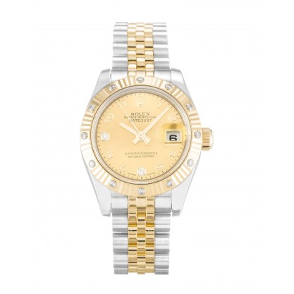 UK Steel & Yellow Gold set with Diamonds Rolex Datejust Lady 179313-26 MM