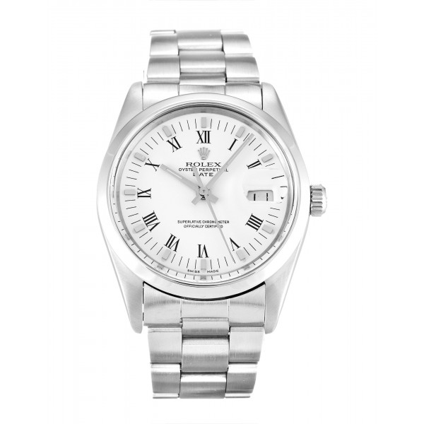 UK Steel Rolex Oyster Perpetual Date 15000-34 MM