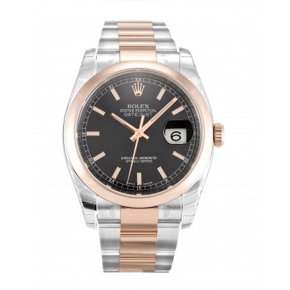 UK Rose Gold Rolex Datejust 116201-36 MM