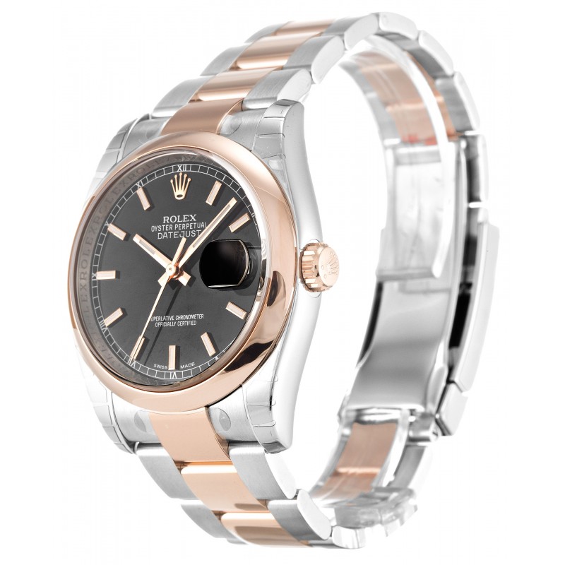 UK Rose Gold Rolex Datejust 116201-36 MM