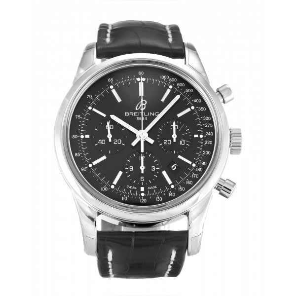 UK Steel Breitling Transocean Chronograph AB0152-43 MM