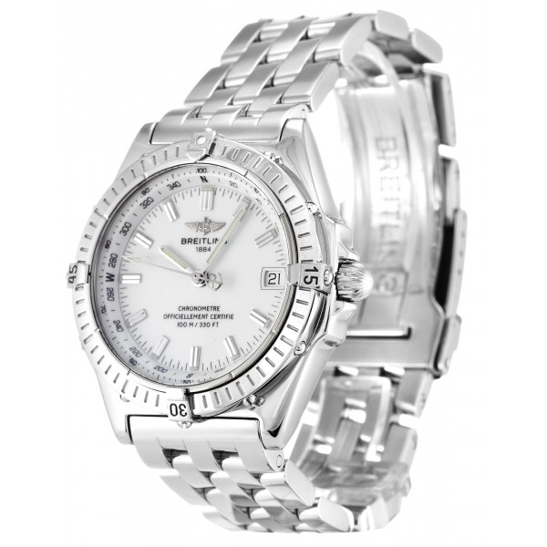 UK Steel Breitling Wings Automatic A10350-38 MM