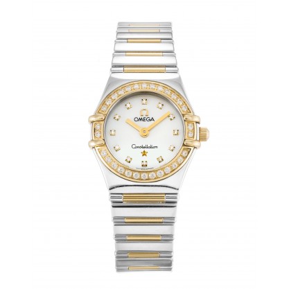 UK Steel & Yellow Gold set with Diamonds Omega My Choice Mini 1365.75.00-22.5 MM