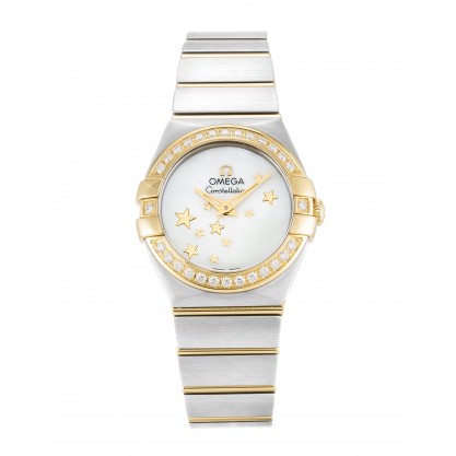 UK Steel & Yellow Gold set with Diamonds Omega Constellation Ladies 123.25.24.60.05.001-24 MM