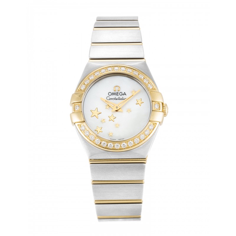 UK Steel & Yellow Gold set with Diamonds Omega Constellation Ladies 123.25.24.60.05.001-24 MM