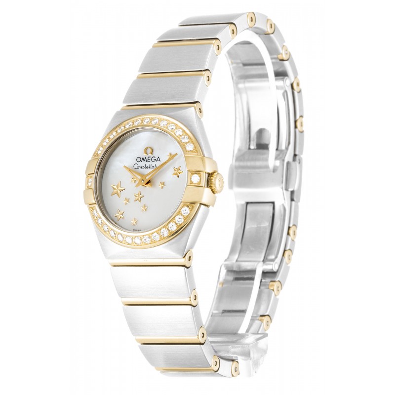 UK Steel & Yellow Gold set with Diamonds Omega Constellation Ladies 123.25.24.60.05.001-24 MM