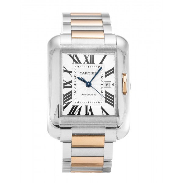 UK Steel & Rose Gold Cartier Tank Anglaise W5310037-29.8 MM