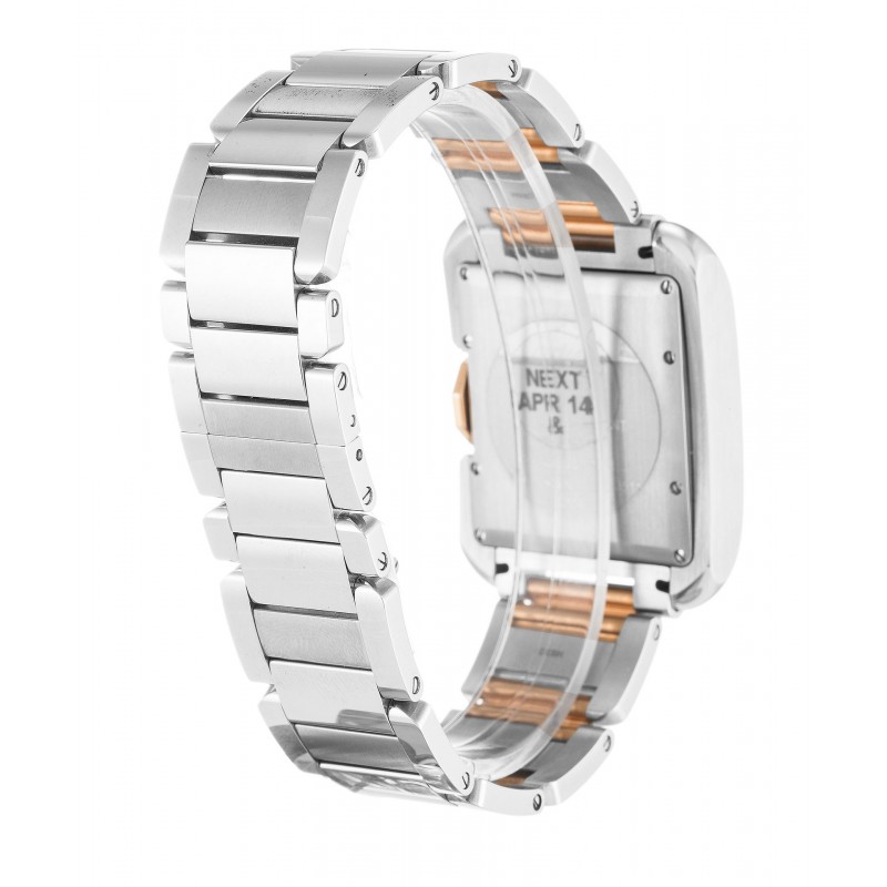 UK Steel & Rose Gold Cartier Tank Anglaise W5310037-29.8 MM