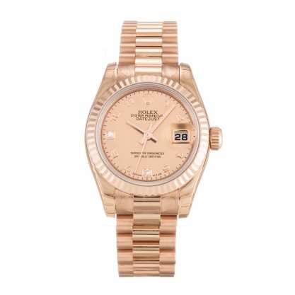 UK Rose Gold Rolex Datejust Lady 179175F-26 MM