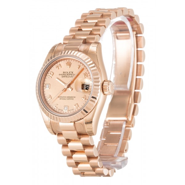 UK Rose Gold Rolex Datejust Lady 179175F-26 MM