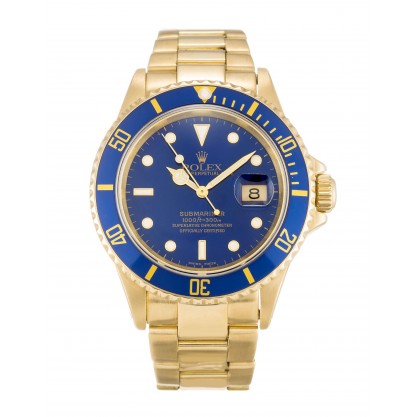 UK Yellow Gold Rolex Submariner 16618-40 MM