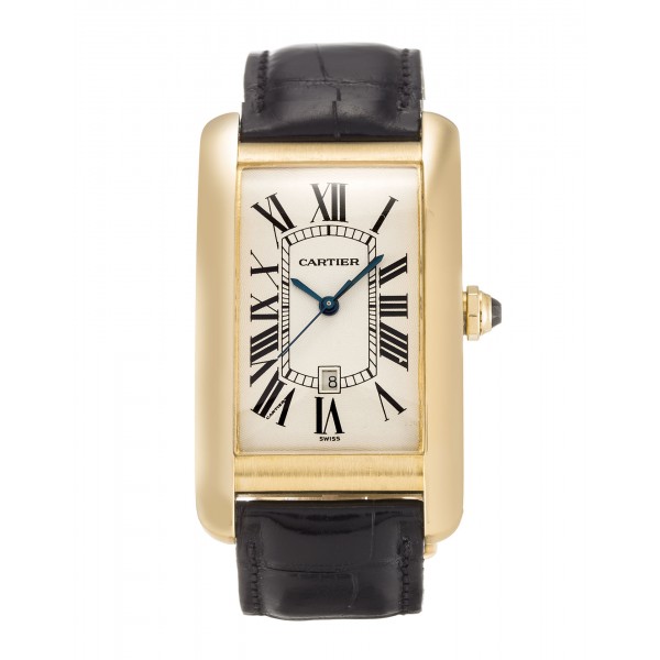 UK Yellow Gold Cartier Tank Americaine W2603156-27 MM