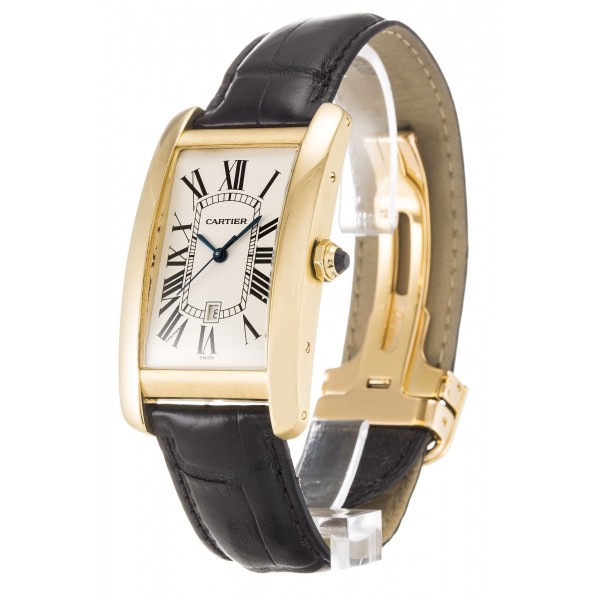 UK Yellow Gold Cartier Tank Americaine W2603156-27 MM