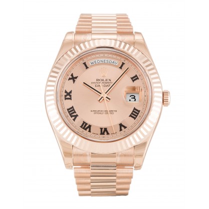 UK Rose Gold Rolex Day-Date II 218235-41 MM