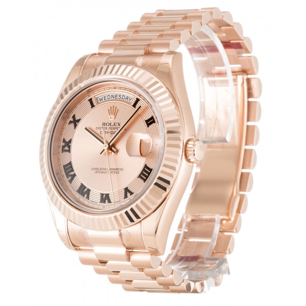 UK Rose Gold Rolex Day-Date II 218235-41 MM