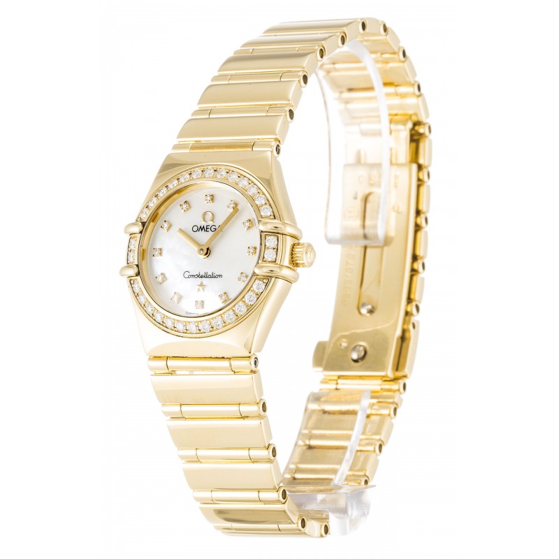 UK Yellow Gold set with Diamonds Omega My Choice Mini 1164.75.00-22.5 MM