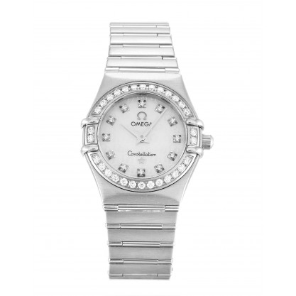 UK Steel set with Diamonds Omega Constellation Mini 1460.75.00-22.5 MM