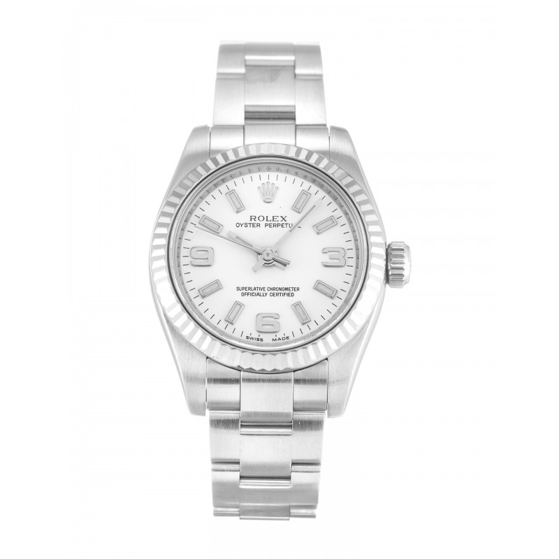 UK White Gold Rolex Lady Oyster Perpetual 176234-26 MM