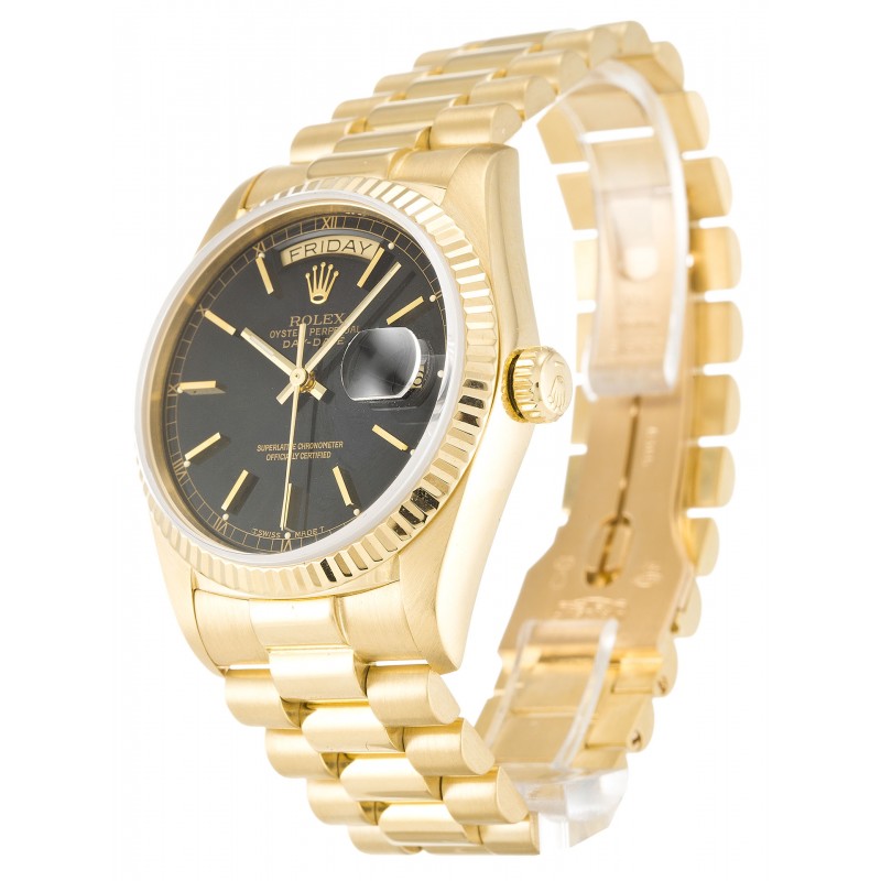 UK Yellow Gold Rolex Day-Date 18038-36 MM