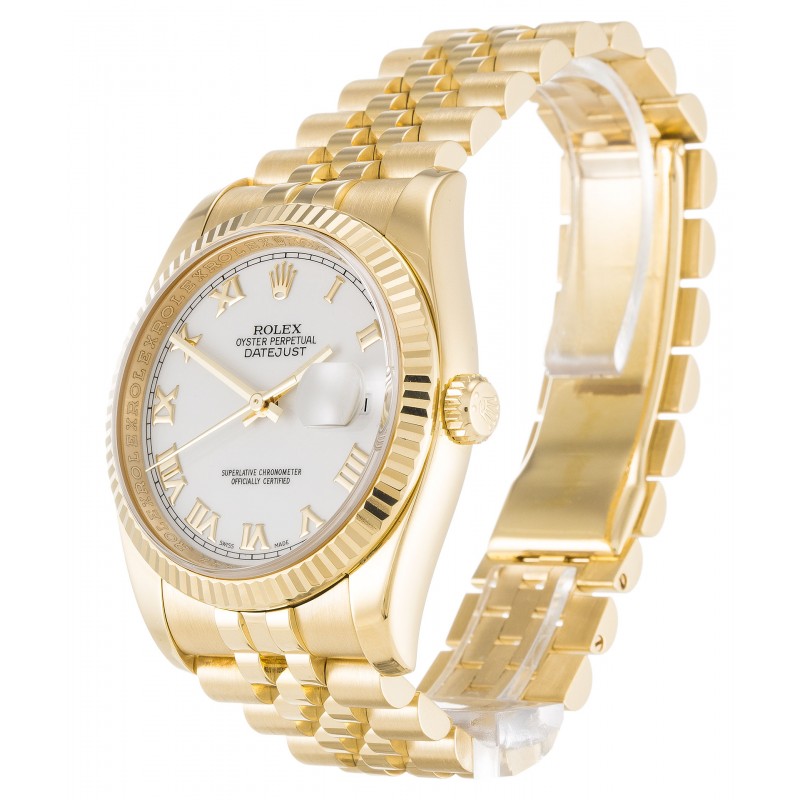 UK Yellow Gold Rolex Datejust 116238-36 MM