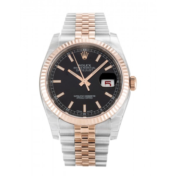 UK Steel & Rose Gold Rolex Datejust 116231-36 MM