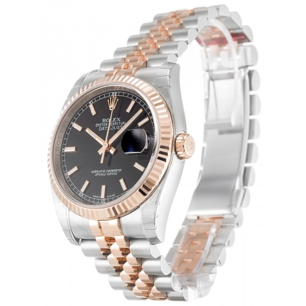 UK Steel & Rose Gold Rolex Datejust 116231-36 MM