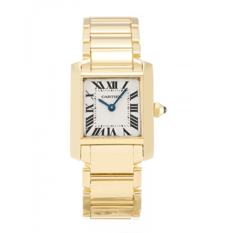 UK Yellow Gold Cartier Tank Francaise W50002N2-19 MM