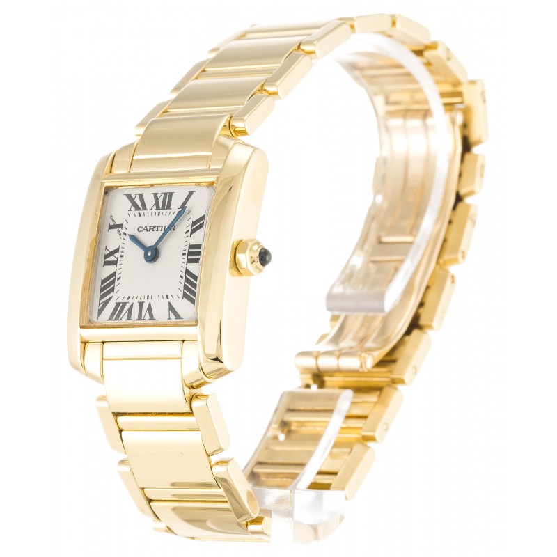 UK Yellow Gold Cartier Tank Francaise W50002N2-19 MM