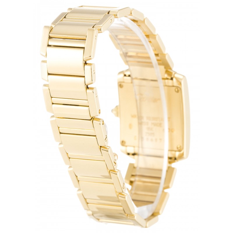 UK Yellow Gold Cartier Tank Francaise W50002N2-19 MM